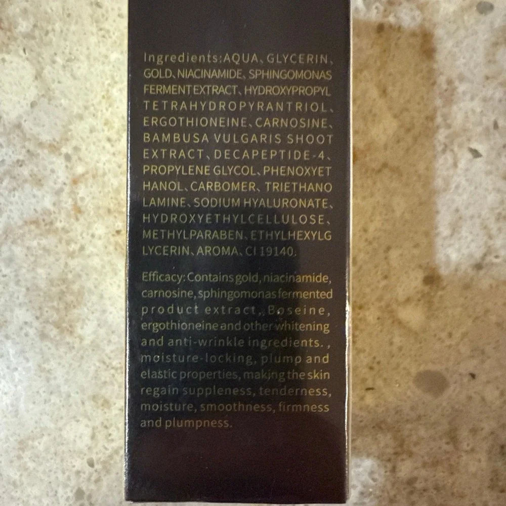 Qanzire 24K Gold‎ Anti-Aging Serum With Gold Niacinamide Liquid - New Sealed